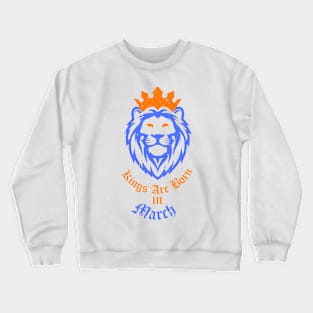 Vintage Kings Birthday in March Essential Gift T-Shirt Crewneck Sweatshirt